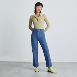 Everlane Organic Cotton Moleskin Way-High Pants